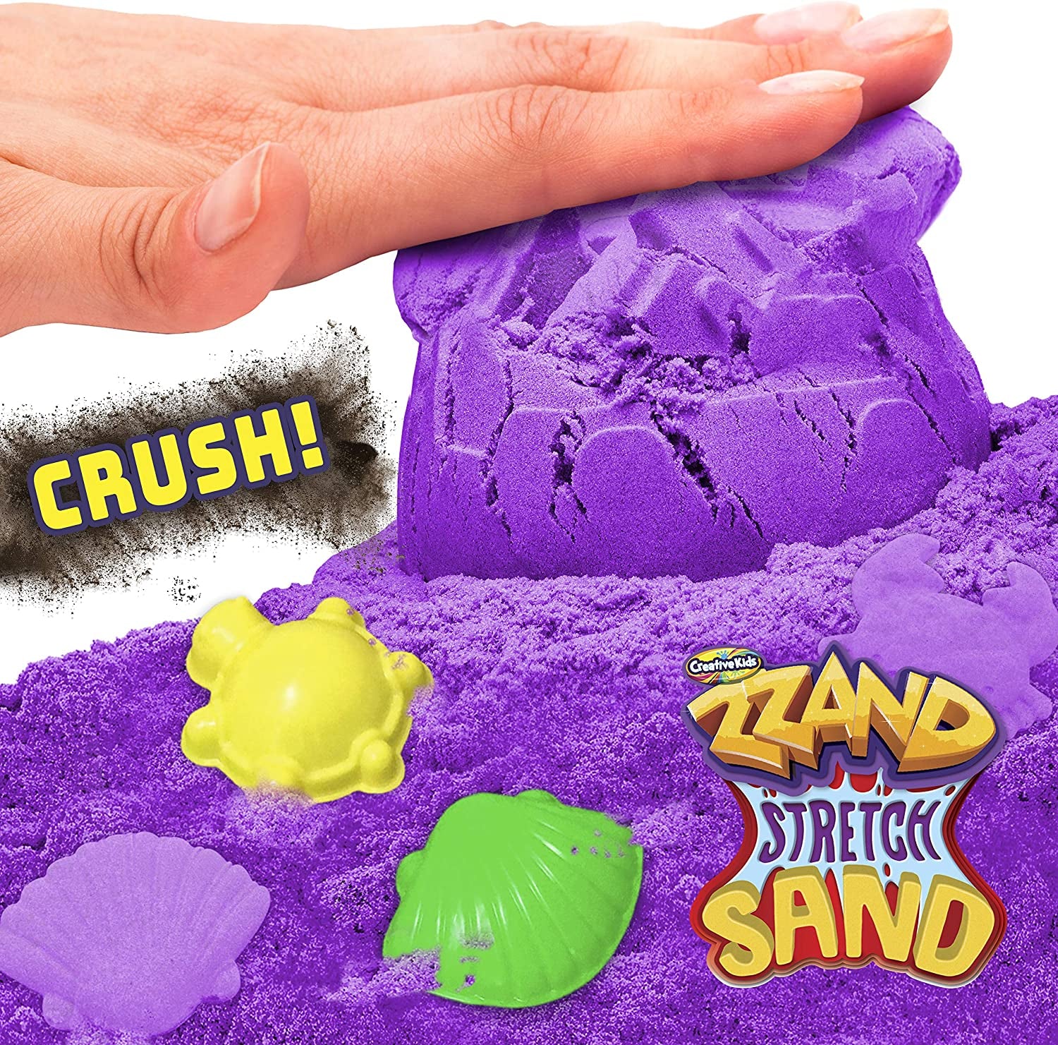 Zzand Stretch Sand Kit with Molding Tools - Reusable Craft Sand for Stress Relief, Sensory Play, and Therapy - Children's Slime Play Sand - Ages 3 & Up