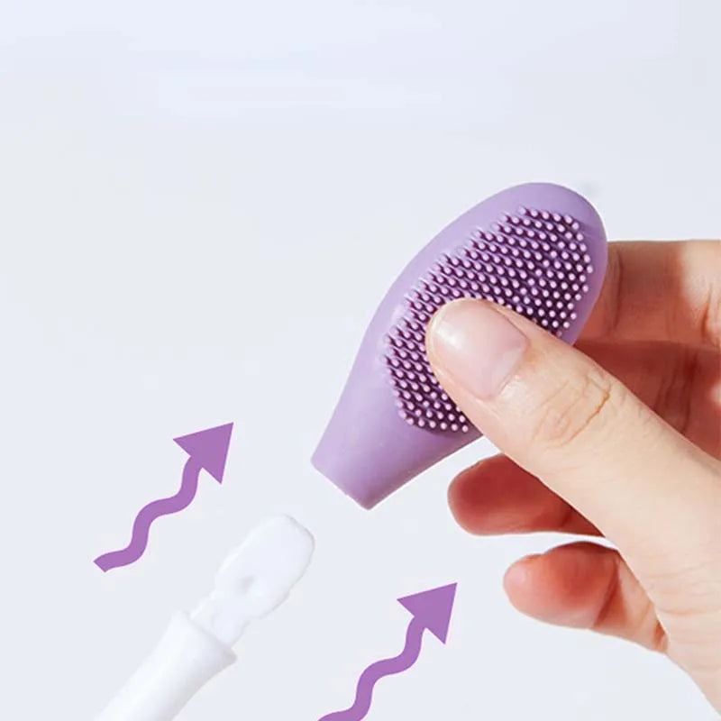 Double-Headed Mask Brush Silicone Face Wash Brush Mud Membrane Special Scraper Coated Beauty Salon Facial Cleansing Tools