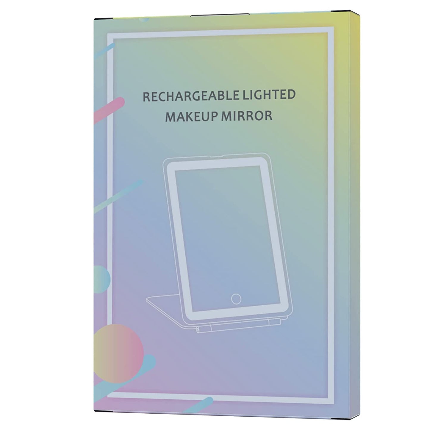 Your Portable Glow-Up Buddy: Rechargeable LED Makeup Mirror with 72 Lights, 3 Color Modes, Dimmable Touch Screen, and Foldable Design