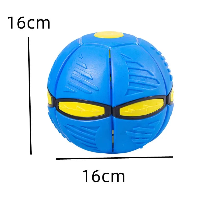 Fly Ball Outdoor Toy - Interactive Disc Ball Game for Dogs and Cats - Novelty Toy with Multiple Colors