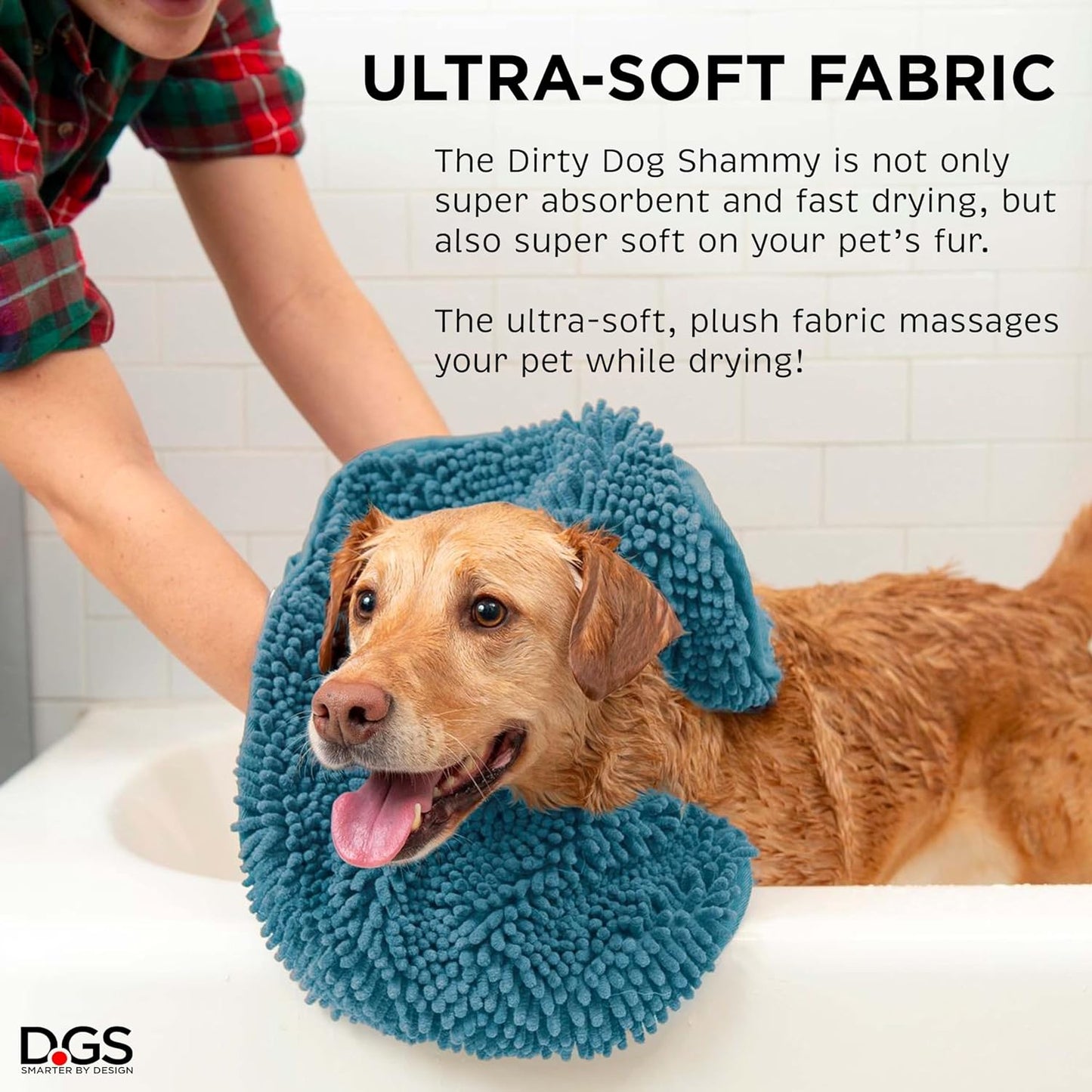 Ultra-Soft Shammy Towels for Pampering Your Pup - Heavy Duty Microfiber Bath Towel for Rapid Drying - Exceptionally Absorbent, Fast-Drying, & Easy to Clean - Essential Grooming Gear for Dogs & Cats | Stylish Grey, 13X31